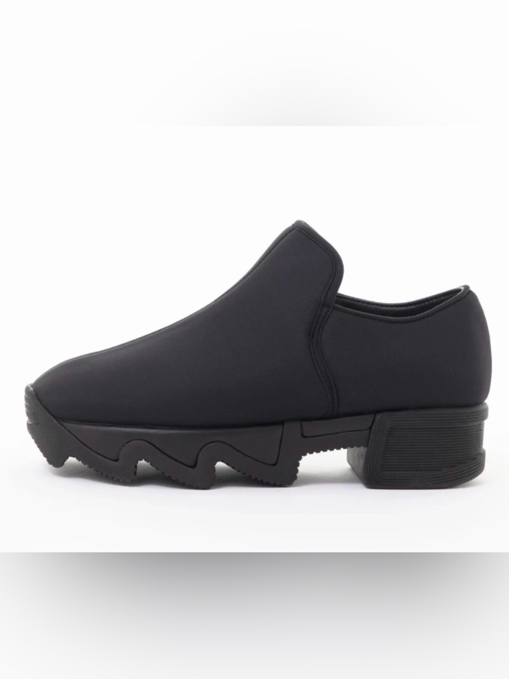 iRi NYC WES Black Neoprene Low Top Platform Slip On Sneakers Women’s Size 8.5